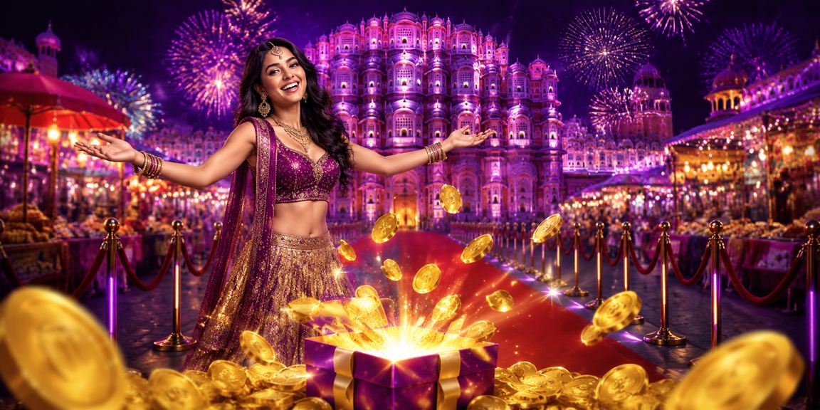 Live casino play at Jaipur night market interface on mobile device